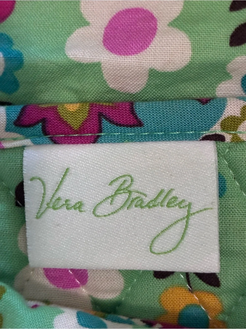 Vera Bradley Mandy Tote Shoulder Bag Purse Tutti Frutti Green Pink Paisley USA